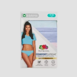 Fruit Of The Loom Women's 6pk Comfort Supreme Bikini Underwear - Colors May Vary