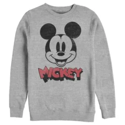 Men's Mickey & Friends Mickey Mouse Retro Headshot Sweatshirt -Best Clothing Store GUEST 001d6cdc 5e71 4215 afdb b93e4ad088df