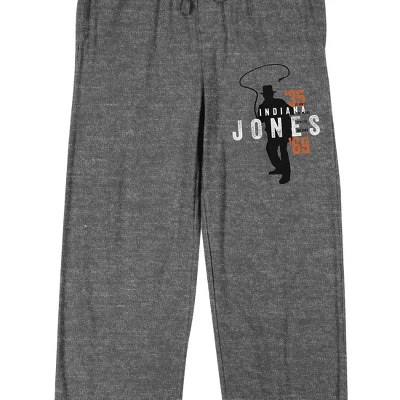 Indiana Jones And The Dial Of Destiny Jones Men's Gray Heather Sleep Pajama Pants 3 Indiana Jones And The Dial Of Destiny Jones Men's Gray Heather Sleep Pajama Pants