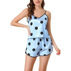 Cheibear Womens Silk Pajamas Set Sleepwear Nightwear Cami Tops With Shorts Loungewear Floral -Best Clothing Store GUEST 014161ba 1e34 4ec0 95f9 26ae03c74ca1