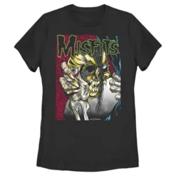 Women's Misfits Colorful Eye Skull Poster T-Shirt -Best Clothing Store GUEST 0236bd15 58d0 4949 8c08 1e9f9d5315a8