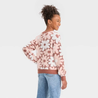Girls' Fuzzy Pullover Sweater - Art Class™ 3 Girls' Fuzzy Pullover Sweater - Art Class™