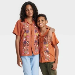 Latino Heritage Month Kids' Short Sleeve Floral Woven Button-Down Shirt - Orange 7 Latino Heritage Month Kids' Short Sleeve Floral Woven Button-Down Shirt - Orange -Best Clothing Store GUEST 03155a61 f33b 4b57 a1a2 426ae09c91fa