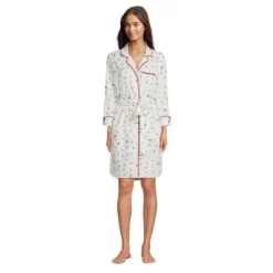 Lands' End Women's Plus Size 3/4 Sleeve Flannel Sleepshirt Nightgown -Best Clothing Store GUEST 0332826c 5ae9 439f a49e 6303ff0aa927