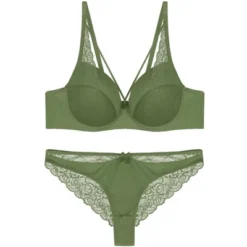 Agnes Orinda Women Plus Lace Sheer Push-Up Comfy 2 Pcs Undergarment Set -Best Clothing Store GUEST 0347a6e7 3187 4ad2 a06e a695cc32c8ca