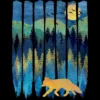 Junior's Design By Humans Fox Forest Night By Maryedenoa T-Shirt -Best Clothing Store GUEST 036e4688 287b 487e 8a94 e7868eb3092c