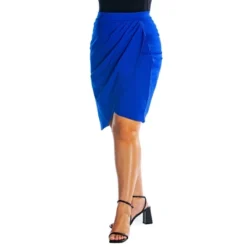 Womens Plus Size Elastic Waist Knee Length Tulip Pencil Skirt