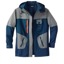 KingSize Men's Big & Tall Colorblock Tech Parka Coat -Best Clothing Store GUEST 044c9501 1ead 4343 aecd 21767f182c67