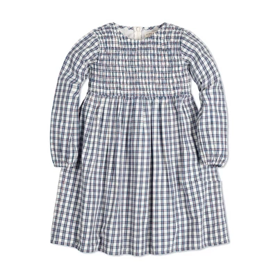 Hope & Henry Girls' Long Sleeve Calvary Twill Smocked Front Dress, Kids 10 Hope & Henry Girls' Long Sleeve Calvary Twill Smocked Front Dress, Kids - Image 8