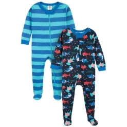 Gerber Baby & Toddler Boys Snug Fit Footed Cotton Pajamas, 2-Pack -Best Clothing Store GUEST 04cb115d d296 4d72 94e4 016709083428