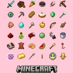 Girl's Minecraft Item Collection T-Shirt