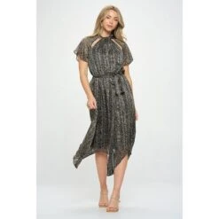 WEST K Women's Tamara Cutout Hanky Hem Dress