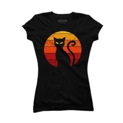 Junior's Design By Humans Vintage Retro Sunset Halloween Black Cat I By Lemonpepper T-Shirt 11 Junior's Design By Humans Vintage Retro Sunset Halloween Black Cat I By Lemonpepper T-Shirt -Best Clothing Store GUEST 070e7478 f761 461e ba80 11fc3e3b8df2