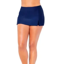 Swimsuits For All Women’s Plus Size Side Slit Swim Skort -Best Clothing Store GUEST 07176fcb bdd8 4c7b abc4 69251e2319b7