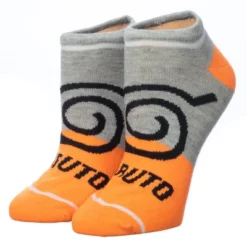Naruto Anime Colorblock Casual Ankle Socks For Men 5-Pack