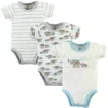 Touched By Nature Organic Cotton Bodysuits 3pk, Mint Elephant -Best Clothing Store GUEST 08129e18 fa84 423b b127 a09d9f5d92a7
