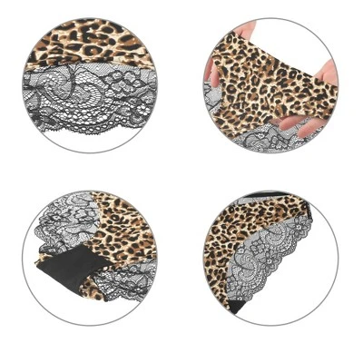 Agnes Orinda Women Plus Leopard Underwear Lace Printed Bikini Hipster Briefs Panties 5 Agnes Orinda Women Plus Leopard Underwear Lace Printed Bikini Hipster Briefs Panties - Image 3