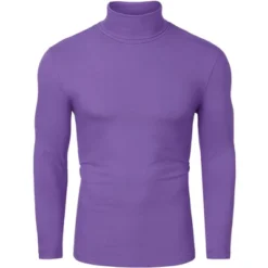 Lars Amadeus Men's Pullover Turtle Neck Long Sleeves Stretchy Slim Fit Tops -Best Clothing Store GUEST 08526d53 1f81 4aef 9630 f0665c4a13f5