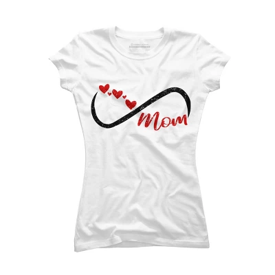 Junior's Design By Humans Forever Mom Hearts By Semir T-Shirt 5 Junior's Design By Humans Forever Mom Hearts By Semir T-Shirt - Image 3