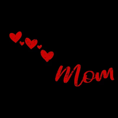 Junior's Design By Humans Forever Mom Hearts By Semir T-Shirt 3 Junior's Design By Humans Forever Mom Hearts By Semir T-Shirt