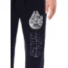 Star Wars Mens' Movie Film Title Logo Millennium Falcon Sleep Pajama Pants Black -Best Clothing Store GUEST 0aa6a04c 6a85 498a 9e4e ed8d34d57690