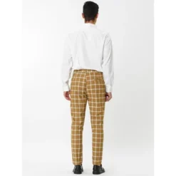 Lars Amadeus Men's Plaid Dress Pants Slim Fit Business Checked Trousers 12 Lars Amadeus Men's Plaid Dress Pants Slim Fit Business Checked Trousers -Best Clothing Store GUEST 0b4b5632 8a02 48bf b937 9f6979d334a8