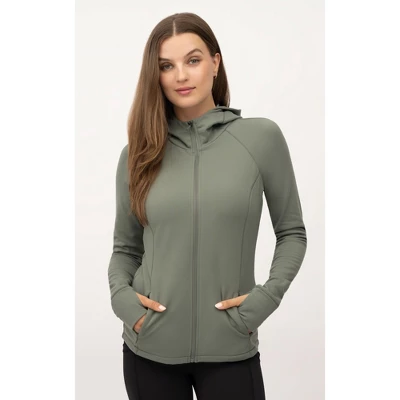 Yogalicious Womens Polarlux Black Diamond Hoodie Jacket 5 Yogalicious Womens Polarlux Black Diamond Hoodie Jacket - Image 3