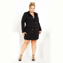 Women's Plus Size Tuxedo Dress - Black | CITY CHIC 7 Women's Plus Size Tuxedo Dress - Black | CITY CHIC -Best Clothing Store GUEST 0b927d32 fa84 41ad 85a8 f80895bd5003