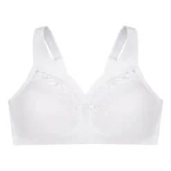 Glamorise Womens MagicLift Minimizer Wirefree Bra 1003 White -Best Clothing Store GUEST 0c158abb 0539 4d5e 929a 032bd843a5c6