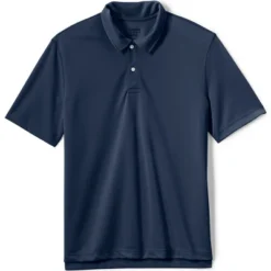 Lands' End Men's Short Sleeve Poly Pique Polo Shirt -Best Clothing Store GUEST 0cb51a7e 48a6 4e97 ae0e 64900db035e8