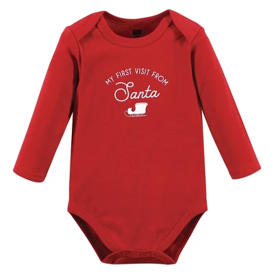 Hudson Baby Unisex Baby Cotton Long-Sleeve Bodysuits, North Pole 4 Hudson Baby Unisex Baby Cotton Long-Sleeve Bodysuits, North Pole - Image 2