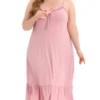 Agnes Orinda Women's Plus Size Nightgown Ruffle Hem Comfy Adjustable Strap Sleepdress -Best Clothing Store GUEST 0da54770 2b38 4ec3 babb 6a5277f7456b