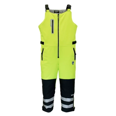 RefrigiWear Insulated Reflective High Visibility Extreme Softshell Bib Overalls 8 RefrigiWear Insulated Reflective High Visibility Extreme Softshell Bib Overalls - Image 6