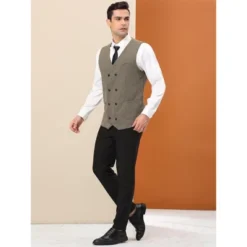 Lars Amadeus Men's Dress Suit Vest Double Breasted Slim Fit Prom Sleeveless Waistcoat 11 Lars Amadeus Men's Dress Suit Vest Double Breasted Slim Fit Prom Sleeveless Waistcoat -Best Clothing Store GUEST 0e3d5f5a 0ace 4bb0 b1a5 ad58ab4a4a37
