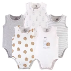 Touched By Nature Baby Boy Organic Cotton Bodysuits 5pk, Milk & Cookies -Best Clothing Store GUEST 0e6c6ad9 da94 4309 87db 895493a3c34b