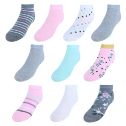 Alexa Rose Girl's Colorful And Super Soft No Show Socks (10 Pack) -Best Clothing Store GUEST 0fbdb26d 758b 4cc6 9662 31ee9aa9bd9c