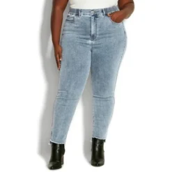 Women's Plus Size So Comfy Ankle Jean - Ltws | AVENUE -Best Clothing Store GUEST 10002ec9 b7eb 47b2 8d4e aaaddd5021cc