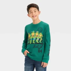Boys' Teenage Mutant Ninja Turtles Long Sleeve Thermal Graphic T-Shirt - Green -Best Clothing Store GUEST 10dfb54e 7d55 4705 8a8d a30cf039d951