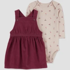 Carter's Just One You®️ Baby Girls' Cherry Top & Skirtall Set - Purple -Best Clothing Store GUEST 111d6cb6 b707 426a 95cb aa01a8108c44