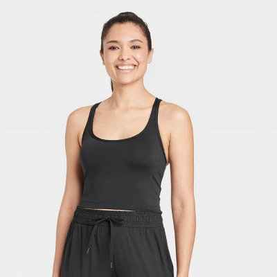 Women's Light Support Brushed Strappy Crop Sports Bra - All In Motion™ 7 Women's Light Support Brushed Strappy Crop Sports Bra - All In Motion™ - Image 5