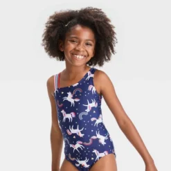 Girls' Unicorn Star One Piece Swimsuit - Cat & Jack™ -Best Clothing Store GUEST 12cae49c 743f 4245 be1f 61d4d1cbd205
