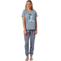 Disney Winnie-the-Pooh Women's Eeyore Character Jogger Sleep Pajama Set Grey -Best Clothing Store GUEST 12fb657a 5a0e 4ad7 83bd 7988d9cb1f58