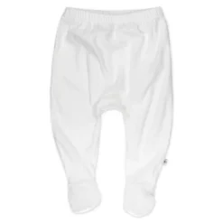 Honest Baby 3pk Footed Harem Pants - White