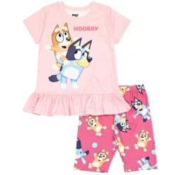 Bluey Bingo Girls T-Shirt And Shorts Outfit Set Toddler To Big Kid 12 Bluey Bingo Girls T-Shirt And Shorts Outfit Set Toddler To Big Kid -Best Clothing Store GUEST 147eb7d8 7288 4f78 9810 9404c350d916