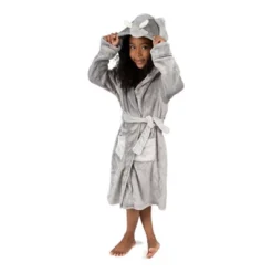 Leveret Kids Fleece Hooded Robe -Best Clothing Store GUEST 154d2cfc 2ecb 461b a4df 0360b6b37fd5