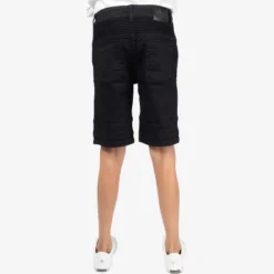 X RAY Boys Moto Biker Jean Shorts Slim Fit Boys Denim Shorts Stretch Washed Distressed