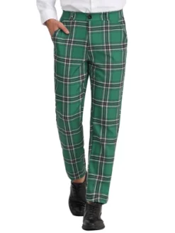 Lars Amadeus Men's Plaid Regular Fit Formal Business Dress Pants 20 Lars Amadeus Men's Plaid Regular Fit Formal Business Dress Pants -Best Clothing Store GUEST 17356d00 baaf 43bf aee2 f2d5caaed278
