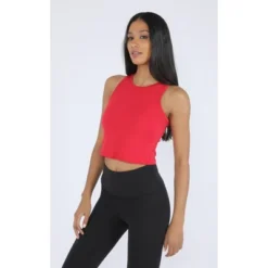 90 Degree By Reflex - Women's Airlux Racerback Crop Top -Best Clothing Store GUEST 180bdefc be57 4f9c 8747 4b42738b7bd7