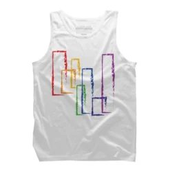 Design By Humans Rainbow Rectangles Abstract By Tank Top -Best Clothing Store GUEST 182e1be4 c32e 4e3c adcf ba2d7586cd3c