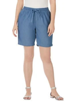 Jessica London Women’s Plus Size Chambray Short -Best Clothing Store GUEST 191f14ef be11 4f60 a2f0 632a691dc6ce